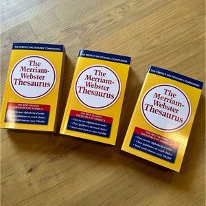 NEW Merriam Wester Thesaurus (Set of 3)